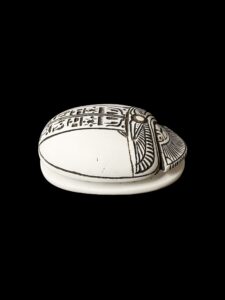 Egyptian Scarab, The decorative Good luck scarab in Ancient Egypt. - Image 4