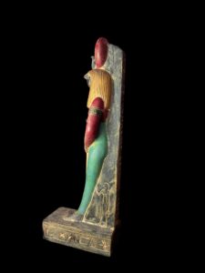 Large Falcon Egyptian God Ra Statue: God of the Sun - Image 4