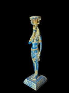 Egyptian King Tutankhamun Candle Holder: Pharaonic Statuette - Image 4