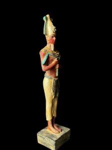 Basalt Egyptian God Osiris Statue: Unique Statuette - Image 4