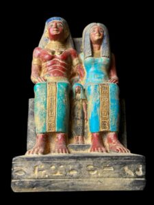 Rare Egyptian King and Queen Statue: Ancient Egypt Decor - Image 4