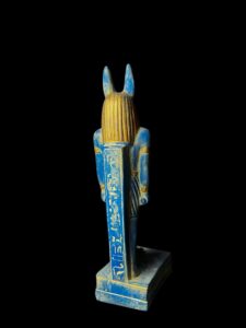 Jackal God Anubis statue made in Egypt, Egyptian Anubis sculpture. - Image 4