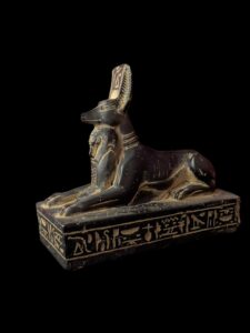 Basalt Stone Egyptian God Anubis Statue - Image 4