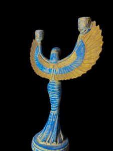 Vintage Goddess Isis statue, unique Isis goddess Statue. - Image 4