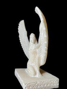 Large colorful Goddess Isis statue, unique Isis goddess Statue. - Image 4