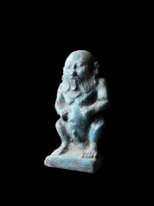 Hand-Carved God Bes Statue: Authentic Egyptian Art Decor - Image 4