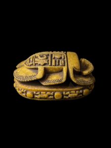 Large Egyptian Scarab, The decorative Good luck scarab in Ancient Egypt. - Image 4