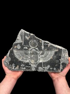 Egyptian Scarab beetle relief made of Natural Granite stone. - Image 4