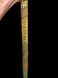 Sceptre staff, Head of Sekhmet Waz sceptre. Ancient Egyptian waz-scpetre - Image 4