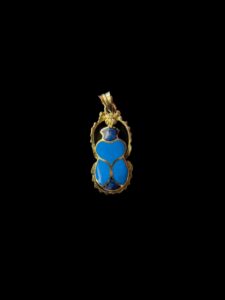 Egyptian Scarab pendant necklace, The decorative Good luck scarab in Ancient Egypt. - Image 4