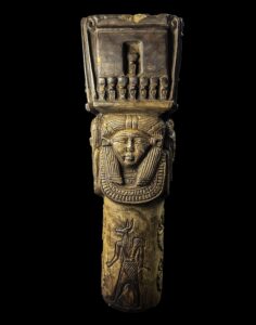 Egyptian Hathor Column Replica: Dendera Temple Decor - Image 4