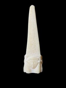 Egyptian Obelisk: Goddess Hathor, Ancient Hieroglyphics - Image 4