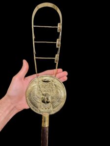 Winged Scarab Sistrum: Ancient Egyptian Musical Instrument - Image 4