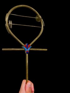 Egyptian Sistrum: Lotus Ankh, Ancient Musical Instrument - Image 4