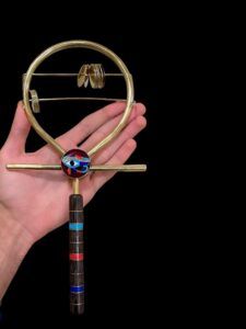 Egyptian Sistrum: Eye of Horus Ankh, Ancient Musical Instrument - Image 4