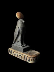 Falcon Egyptian God Ra Statue: Solid Stone & Alabaster - Image 4