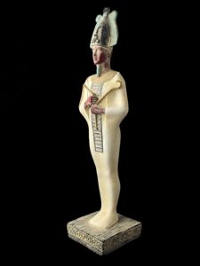 Basalt Egyptian God Osiris Statue: Unique Statuette - Image 4