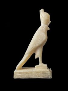 Alabaster Egyptian God Horus Statue - Image 4