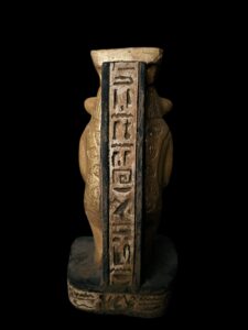 Hand-Carved God Bes Statue: Authentic Egyptian Art Home Decor - Image 4