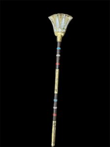 Sceptre staff, Lotus flower head staff, Was sceptre of God Osiris, Waz sceptre. Ancient Egyptian waz-scpetre - Image 4