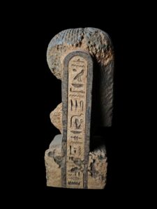 Handcarved Stone Queen Statue with Cobra - Ancient Egyptian Decor - Image 4
