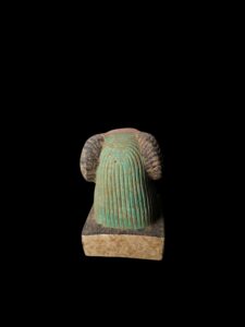 Vintage Ram God Khnum Statue: Ancient Egyptian Decor - Image 4