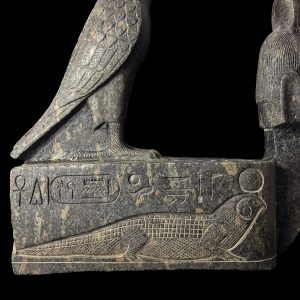 Hand-Carved God Ra & Sekhmet Statue: Egyptian Deity Altar Sign - Image 4