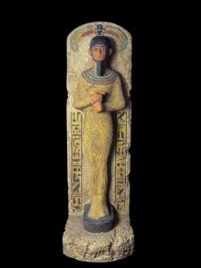 Rose & Black Granite God Ptah Statue: Egyptian Decor Replica - Image 4