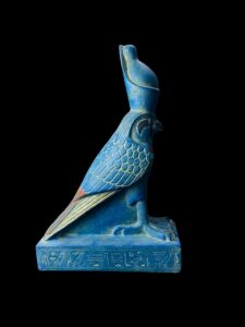 Basalt Stone Egyptian God Horus Falcon Statue - Image 4