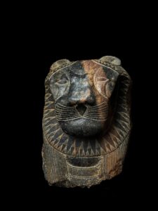 Hand Carved Granite Egyptian Goddess Sekhmet Statue - Image 4