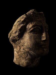 Vintage Sculpture from Greek Mythology of God Apollo from Lime Stone , Handmade Statue - Image 4