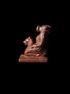 Hand-Carved Jasper Goddess Sekhmet Pectoral Pendant - Image 4