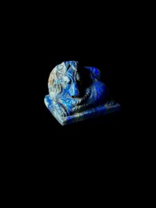 Hand-Carved Lapis Lazuli Sekhmet Pectoral Pendant - Image 4