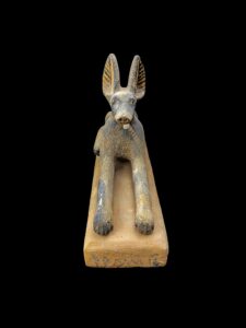 Handcrafted Wooden Anubis Statue: Egyptian God Sculpture - Image 4