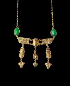 Egyptian Scarab Pendant Necklace: Ancient Style Pectoral - Image 4