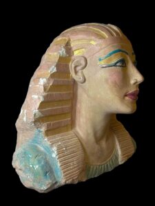 Large Stone Hatshepsut Head Statue: Egyptian Art Masterpiece - Image 4