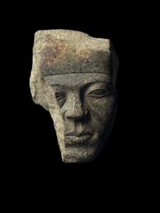 head of King Senusret III made of Rare stone - Image 4