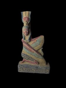 Vintage Goddess Isis statue, unique Isis goddess Statue. - Image 4