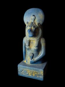 Egyptian Goddess Sekhmet Statue: Colorful Statuette - Image 4