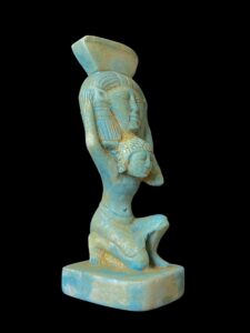 Manifest Handmade Goddess Hathor Statuette , Statue for the Egyptian Goddess Venus - Image 4