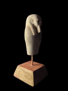 Egyptian vintage Ushabti, Shabti with Museum stand. Egyptian replica artifacts - Image 4