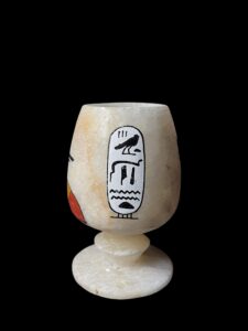 Egyptian Alabaster Anubis Cup: Home Decor Vase - Image 4