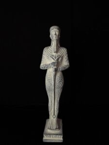 Handcrafted God Ptah Statue: Rose & Black Granite Replica - Image 4