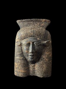 Handmade Granite Goddess Hathor Sculpture: Egyptian Statuette - Image 4