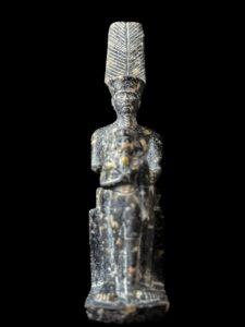 Egyptian God Amun Statue: Museum Replica - Image 4