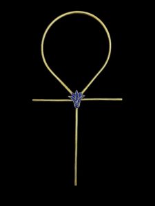 Hand-Crafted Ankh Cross: Key of Life with Lotus Flower - Image 4