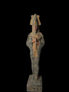 Basalt Egyptian God Osiris Statue: Unique Statuette - Image 4