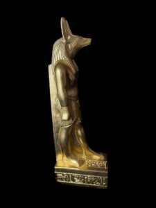 Jackal God Anubis statue made in Egypt, Egyptian Anubis sculpture. - Image 4