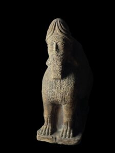 Mesopotamia art for Lamassu statue - Assyrian winged bull relief sculpture amulet - Image 4