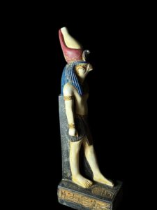 Egyptian God Horus Statue: Falcon God of the Sky, Stone Art - Image 4